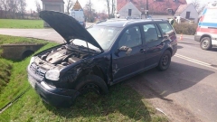 Wypadek w Jasionie 03.04.2016